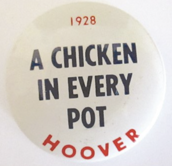 label - 1928 A Chicken In Every Pot Hoover